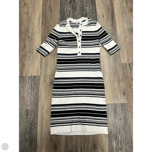 Dress Casual Midi By Madewell In Striped Pattern, Size: Xs