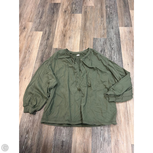 Sweatshirt Crewneck By Aerie In Green, Size: Xxl