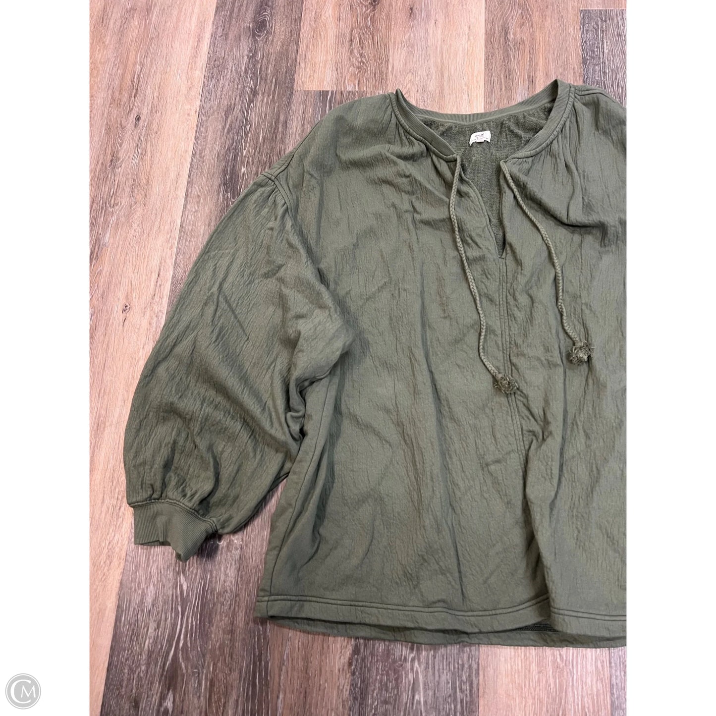 Sweatshirt Crewneck By Aerie In Green, Size: Xxl
