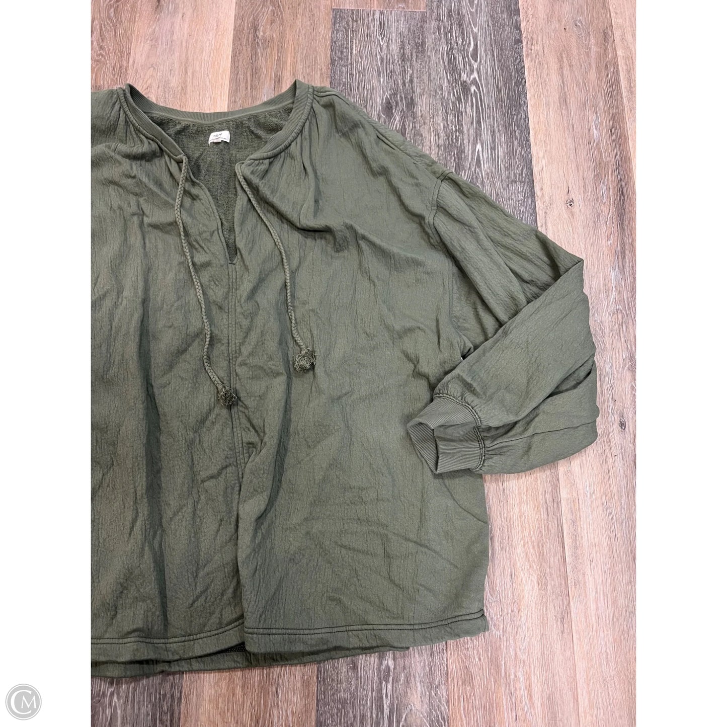 Sweatshirt Crewneck By Aerie In Green, Size: Xxl