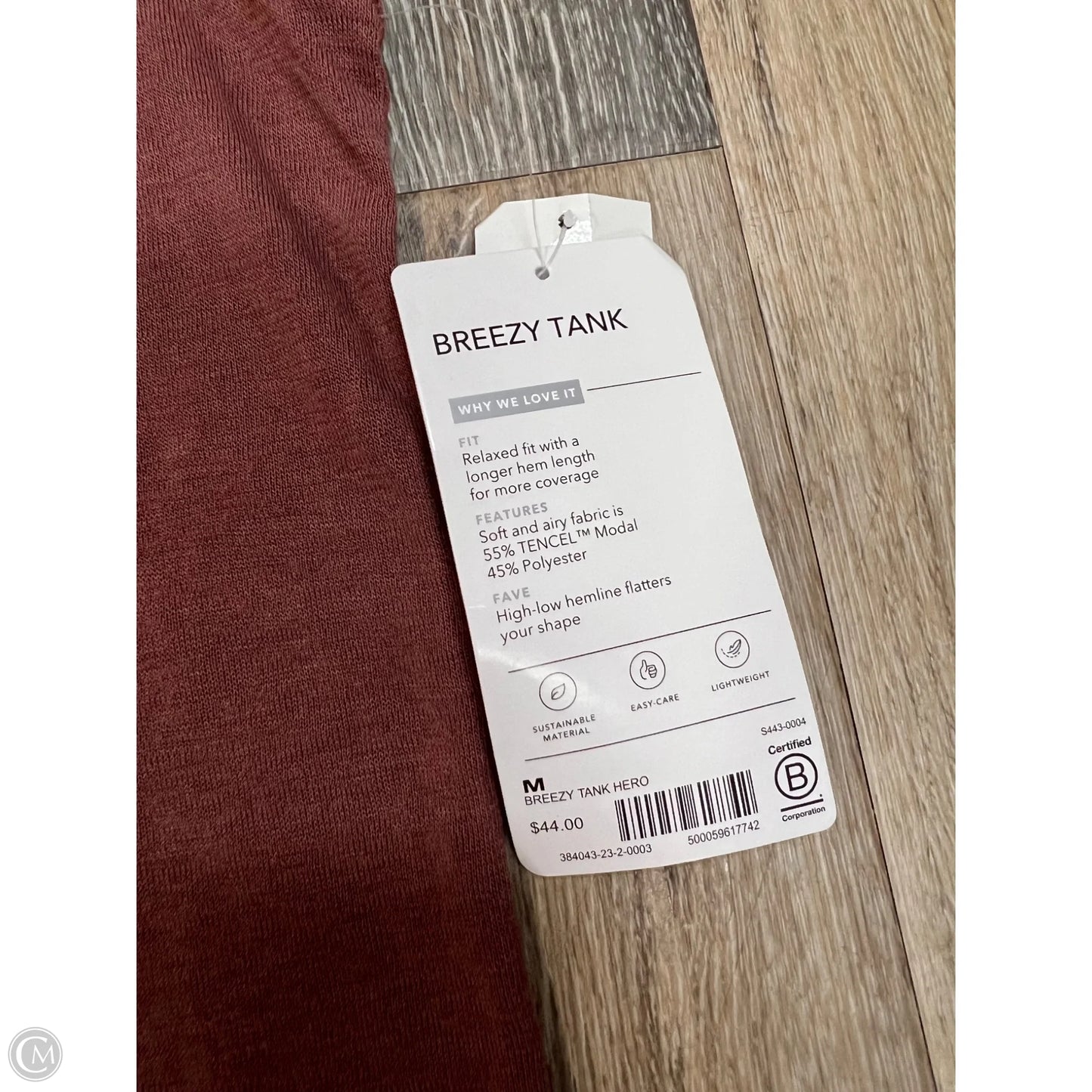 Athletic Tank Top By Athleta In Mauve, Size: M