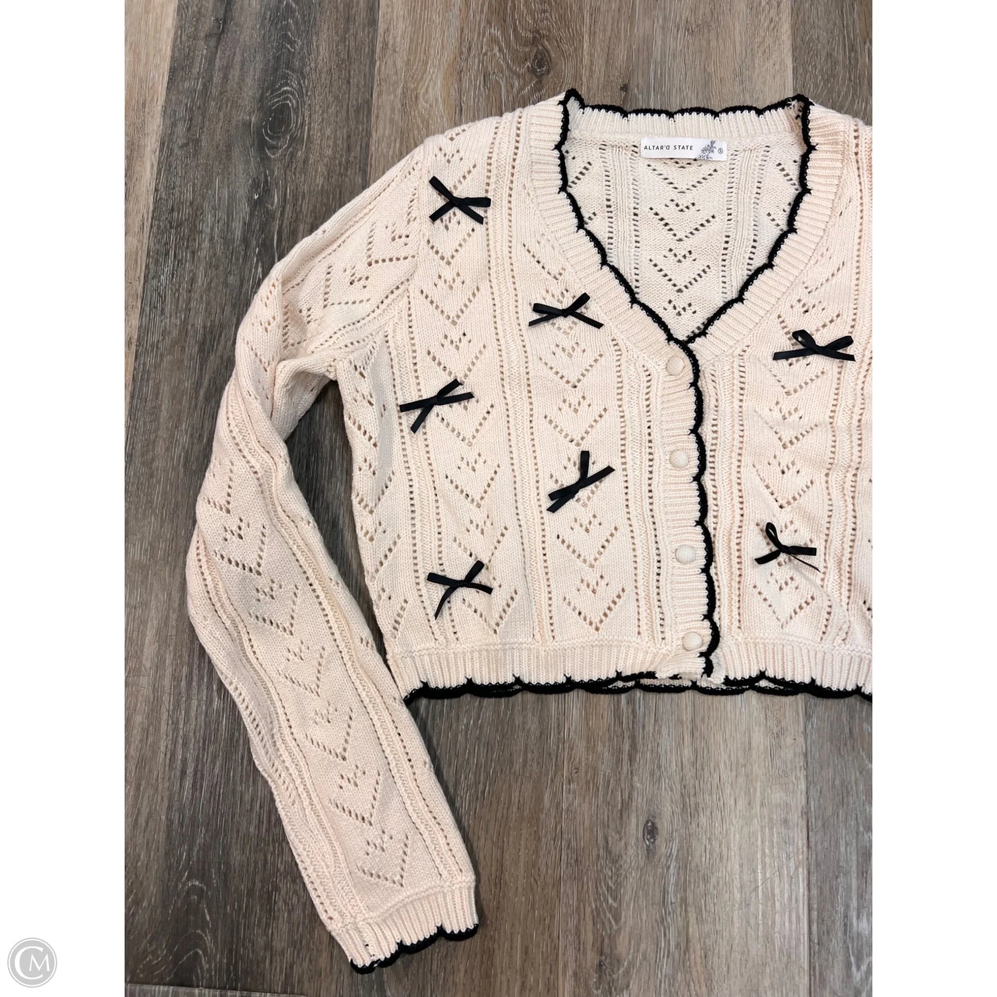 Sweater Cardigan By Altard State In Cream, Size: S