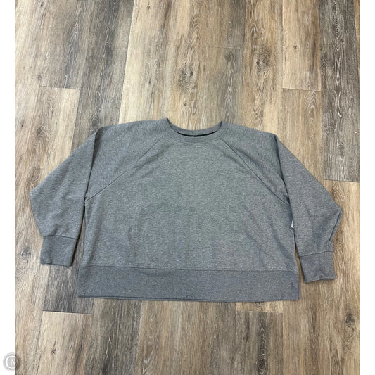 Athletic Sweatshirt Crewneck By Nike Apparel In Grey, Size: 3x