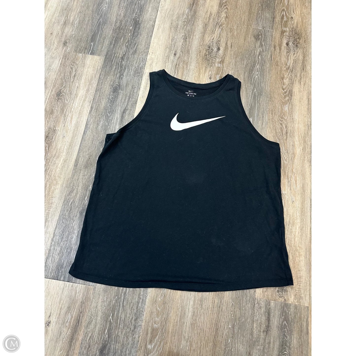 Athletic Tank Top By Nike Apparel In Black, Size: Xxl