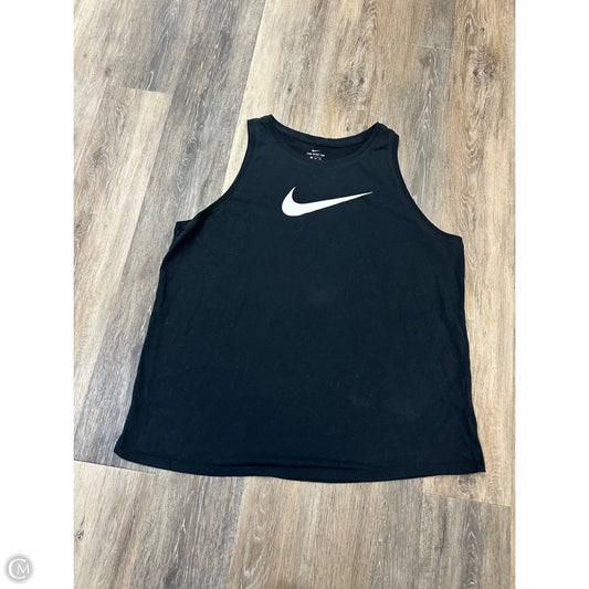 Athletic Tank Top By Nike Apparel In Black, Size: Xxl