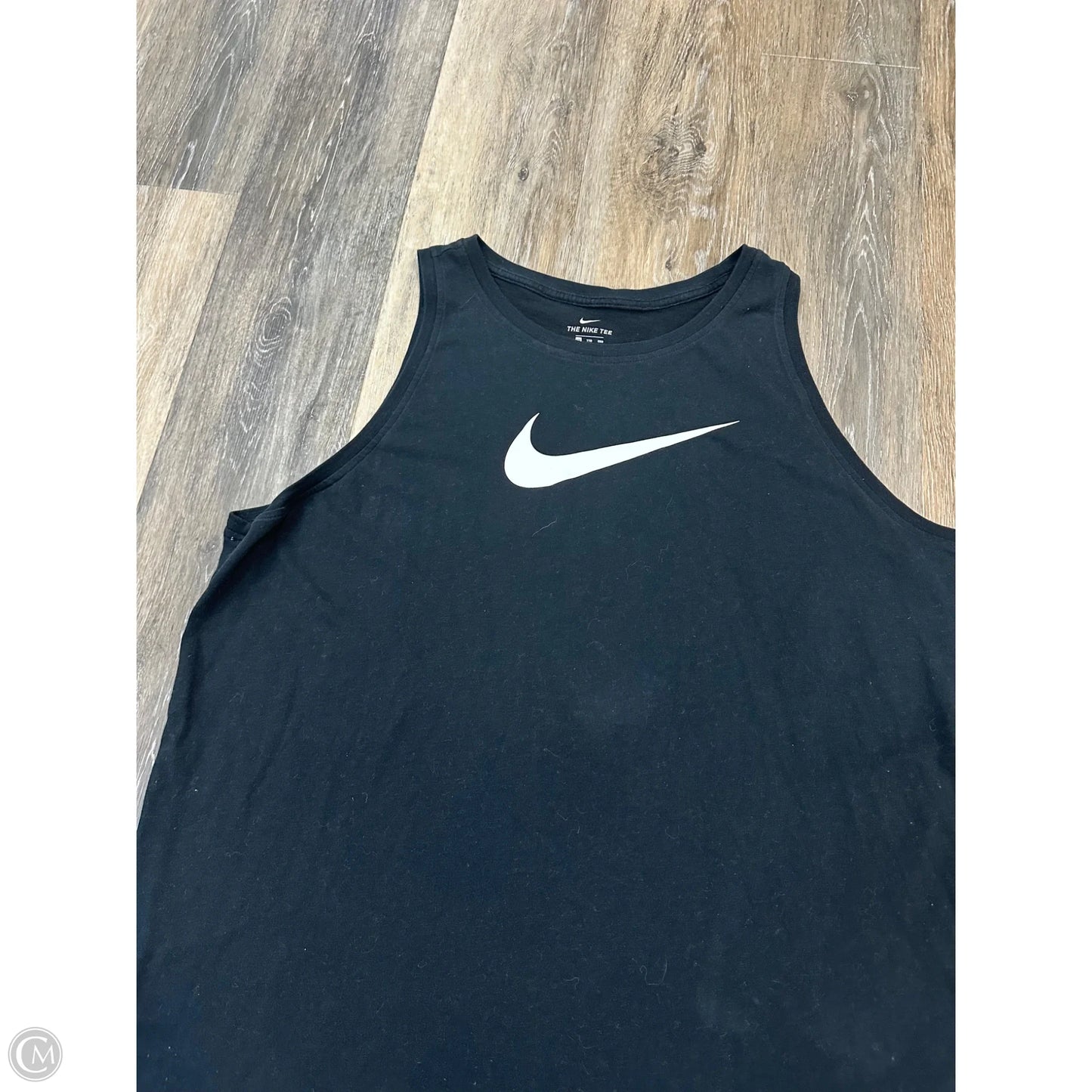 Athletic Tank Top By Nike Apparel In Black, Size: Xxl