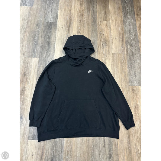 Athletic Sweatshirt Hoodie By Nike Apparel In Black, Size: 3x