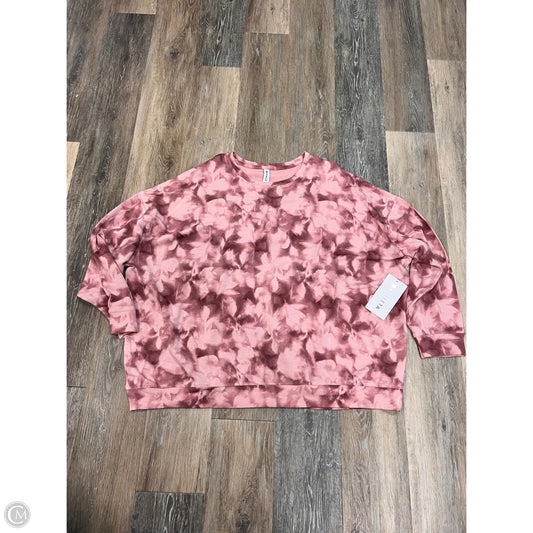 Athletic Sweatshirt Crewneck By Athleta In Pink, Size: 2x