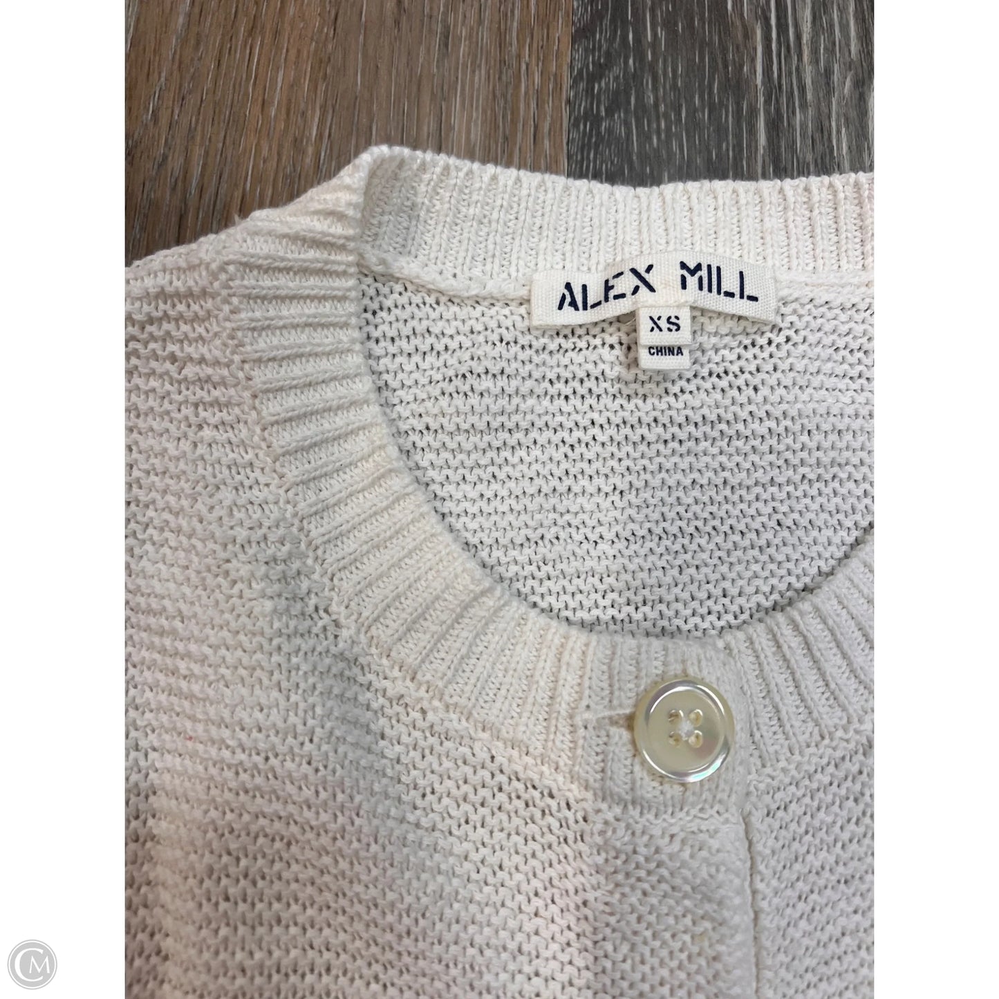 Sweater Short Sleeve By Alex Mill In White, Size: Xs