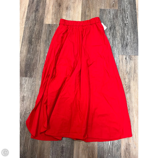 Skirt Maxi By Madewell In Red, Size: Xs