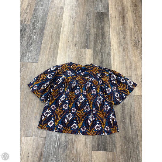 Top Short Sleeve By Evereve In Multi-colored, Size: S
