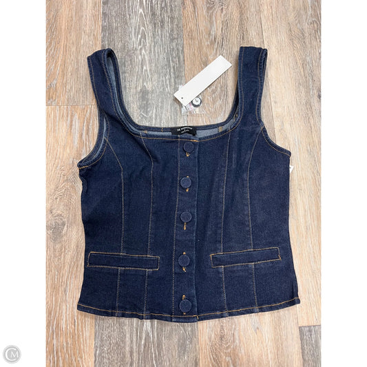 Tank Top By The Workshop In Blue Denim, Size: S
