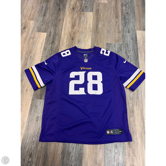 *Athletic Top Short Sleeve By Nfl In Purple, Size: Xxl