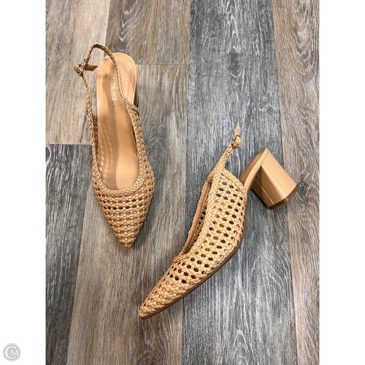 Shoes Heels Block By Nine West In Tan, Size: 10