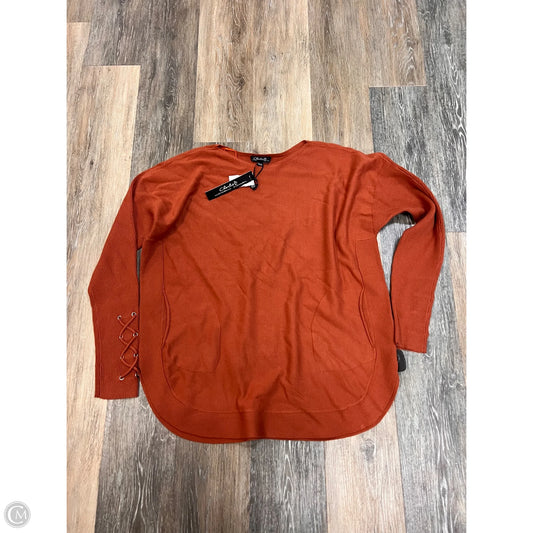Sweater By Charlie B In Orange, Size: Xl