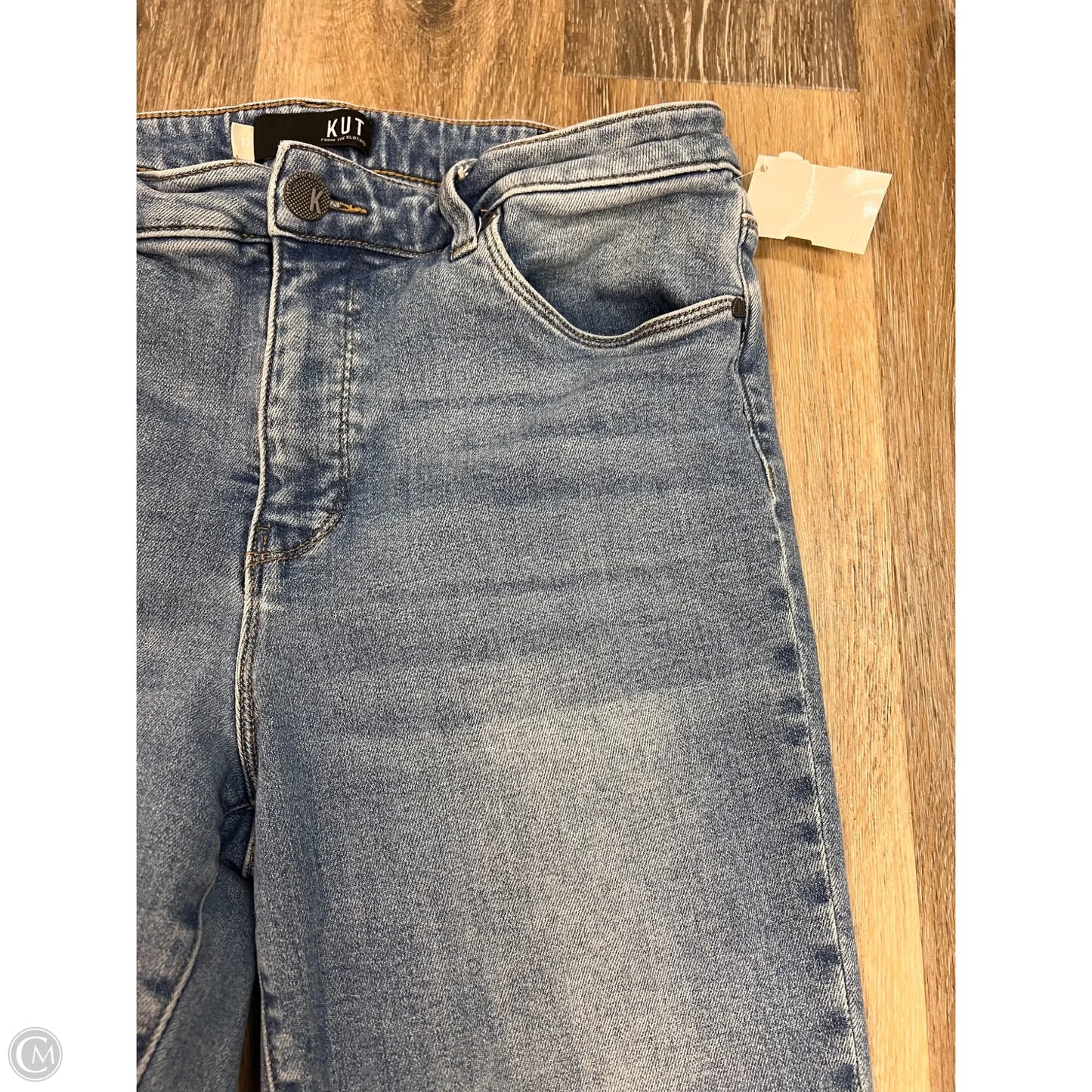 Jeans Straight By Kut In Blue Denim, Size: 12