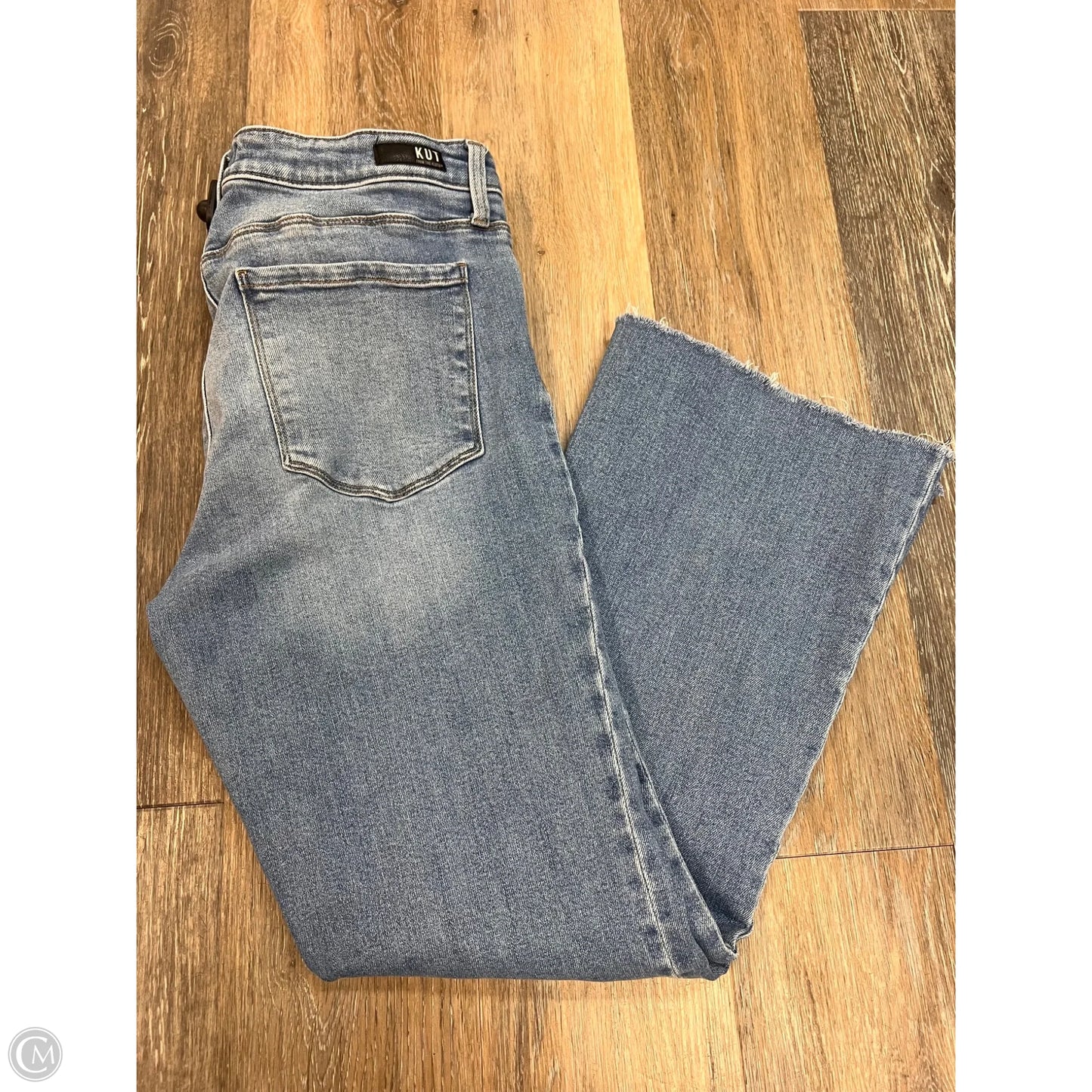 Jeans Straight By Kut In Blue Denim, Size: 12
