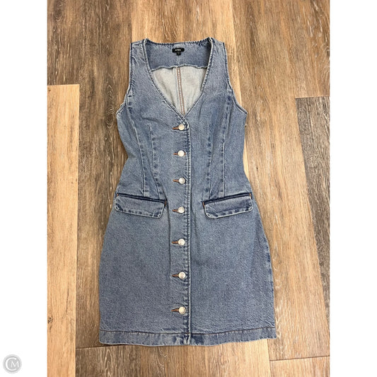 Dress Casual Short By Express In Blue Denim, Size: Xs