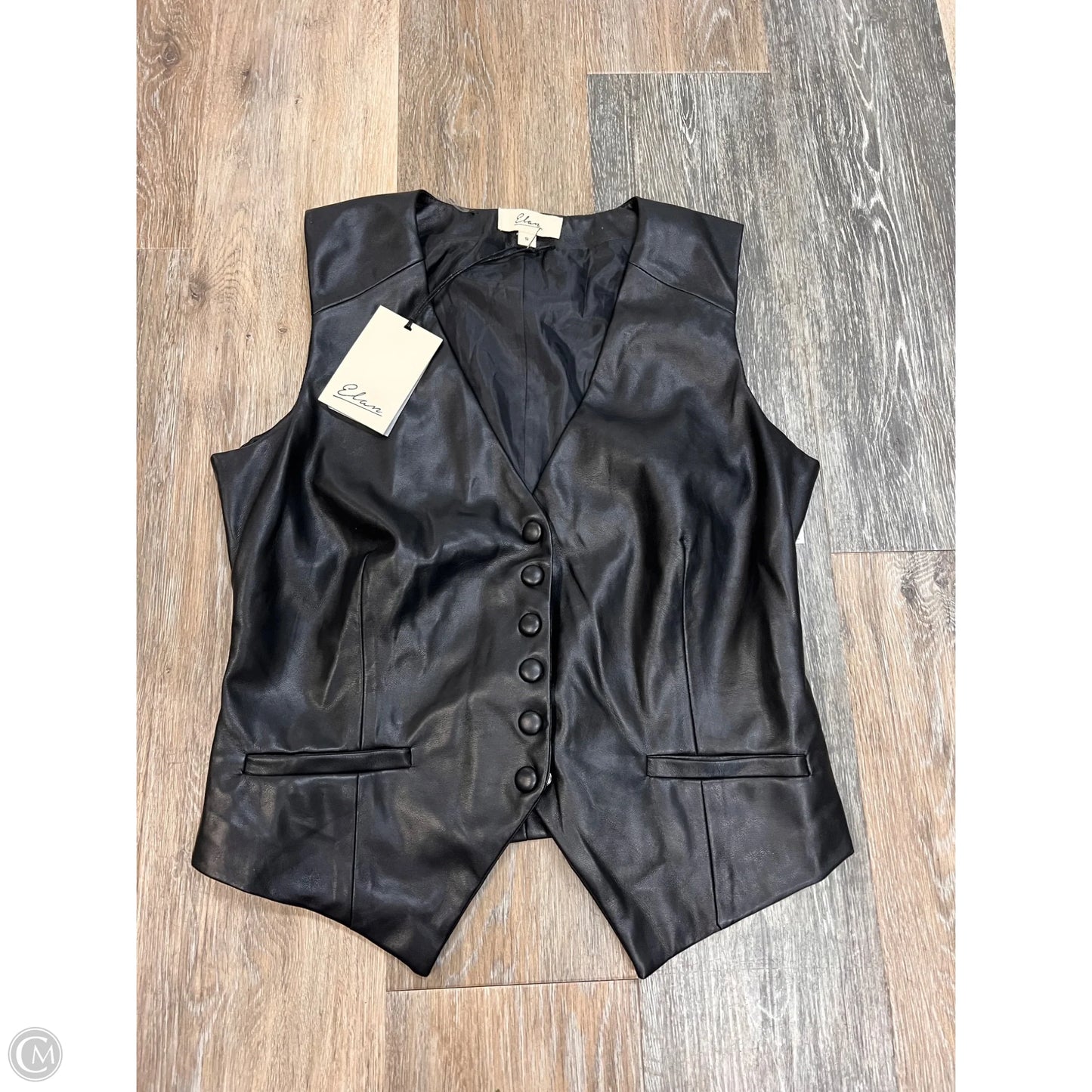 Vest Other By Elan In Black, Size: S