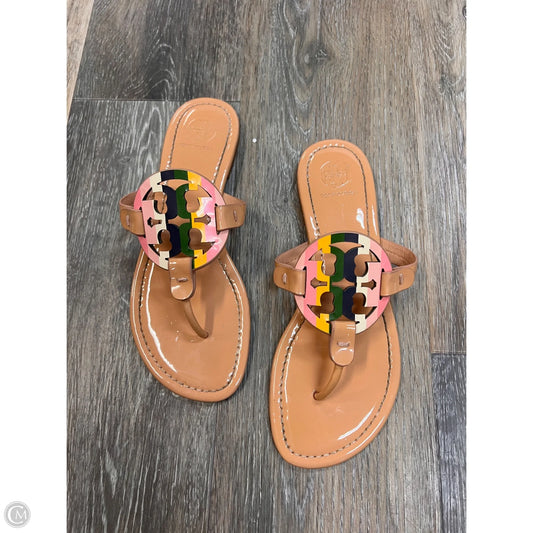 Sandals Designer By Tory Burch In Rainbow Print, Size: 7