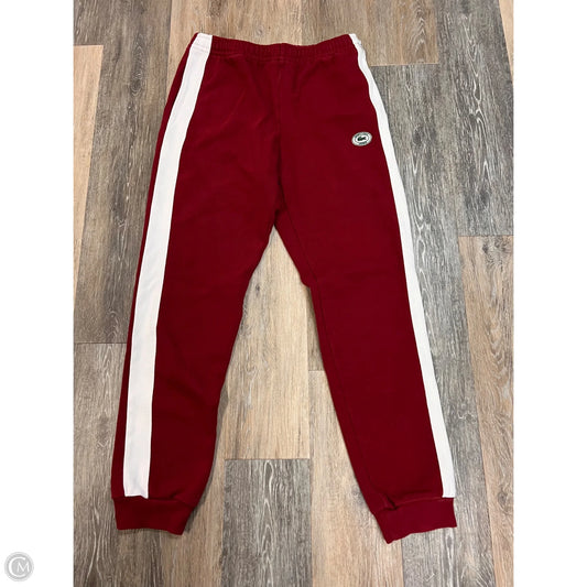 Athletic Pants By Lacoste In Red, Size: M