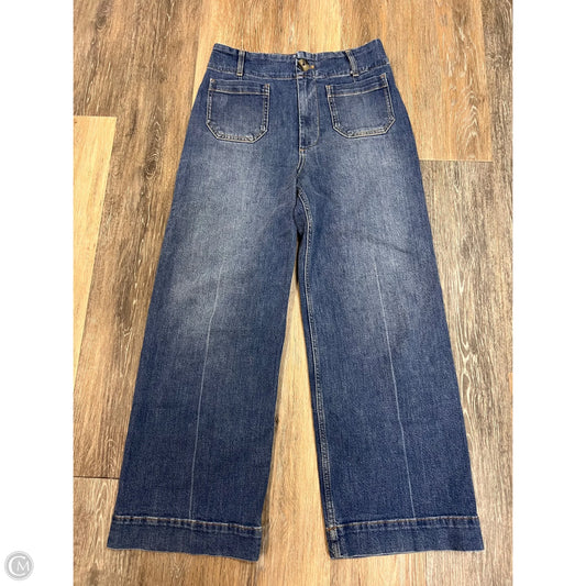 Jeans Wide Leg By Pilcro In Blue Denim, Size: 4/27