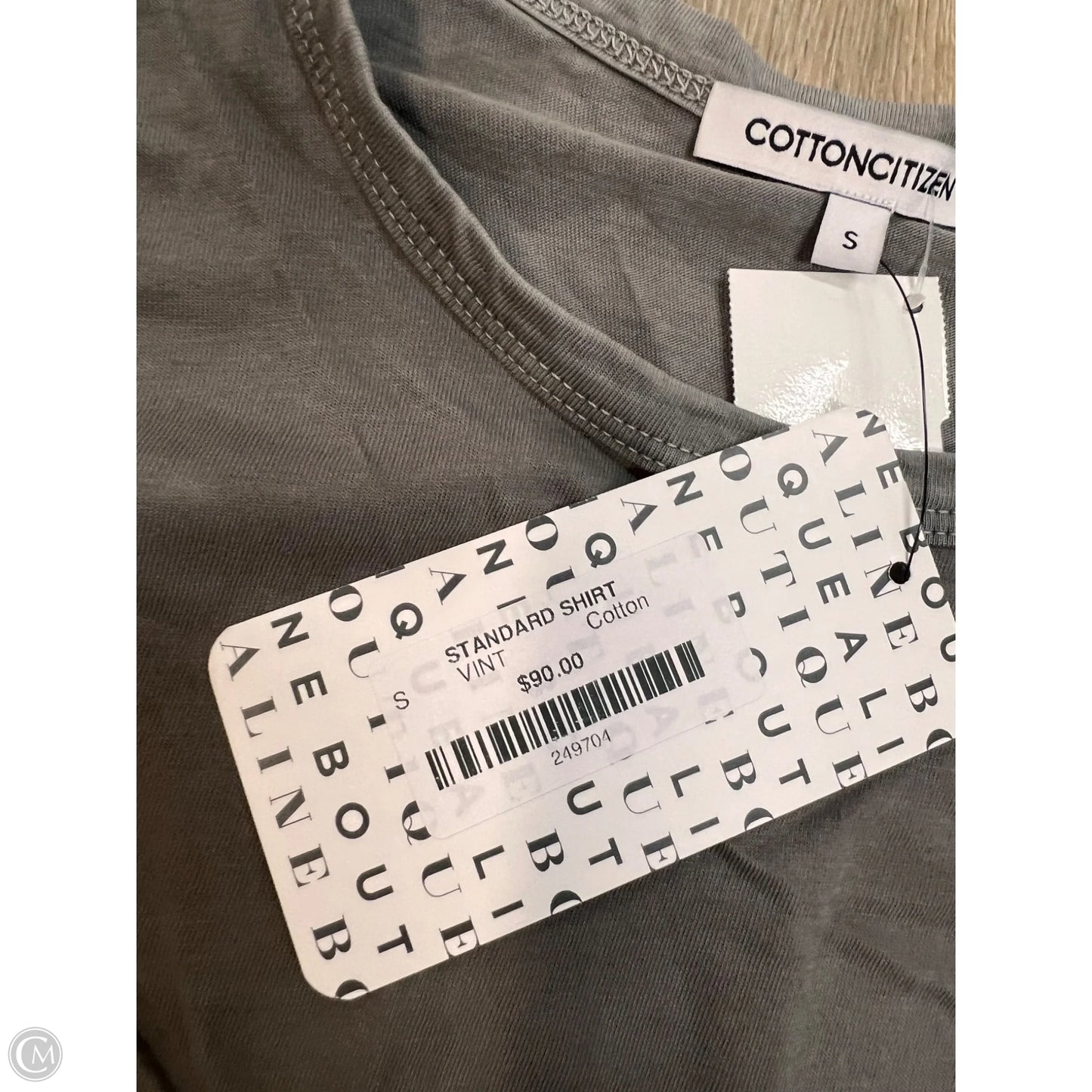 Top Long Sleeve By Cotton Citizen In Grey, Size: S