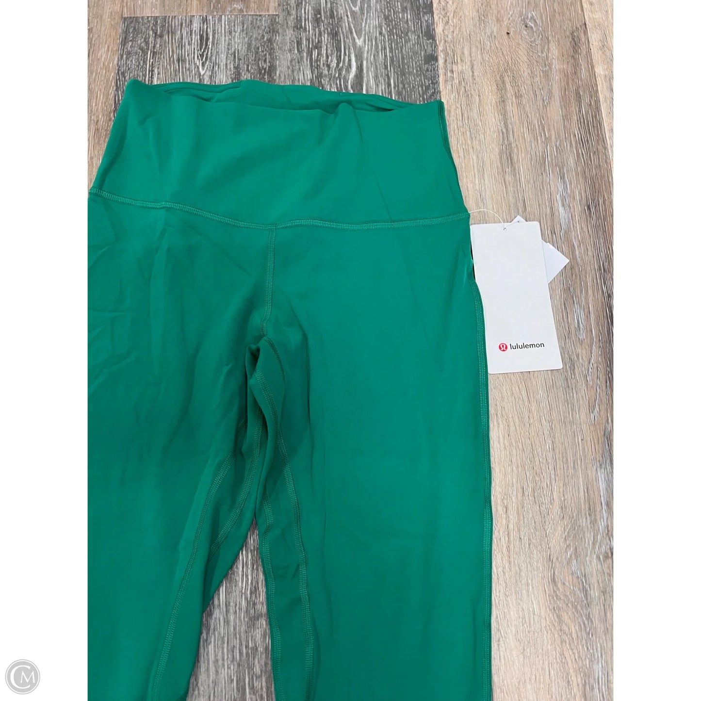 Athletic Pants By Lululemon In Green, Size: 6p (x-short)
