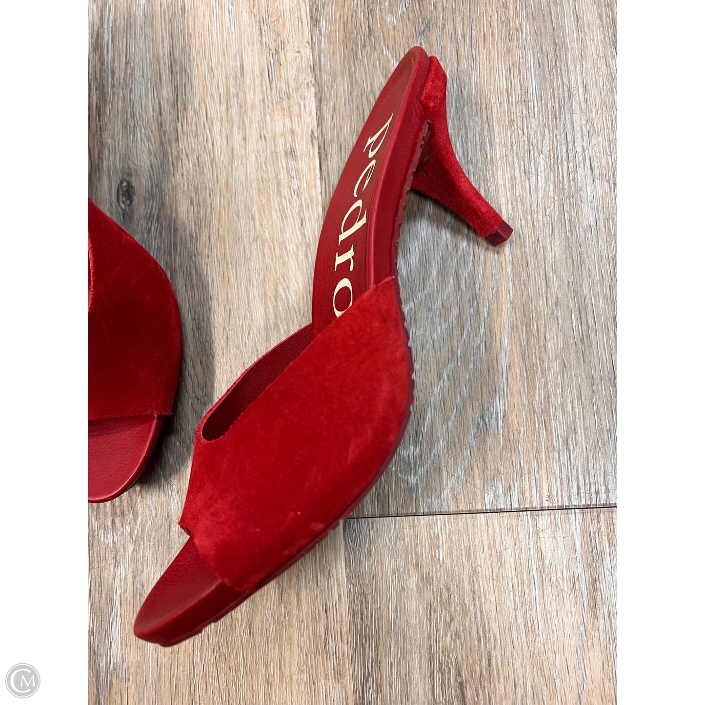 Sandals Heels Designer By Pedro Garcia In Red, Size: 8/38