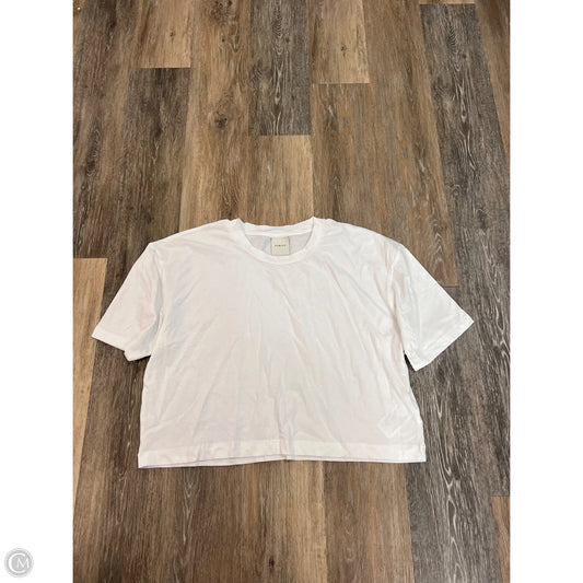 Athletic Top Short Sleeve By Varley In White, Size: Xl