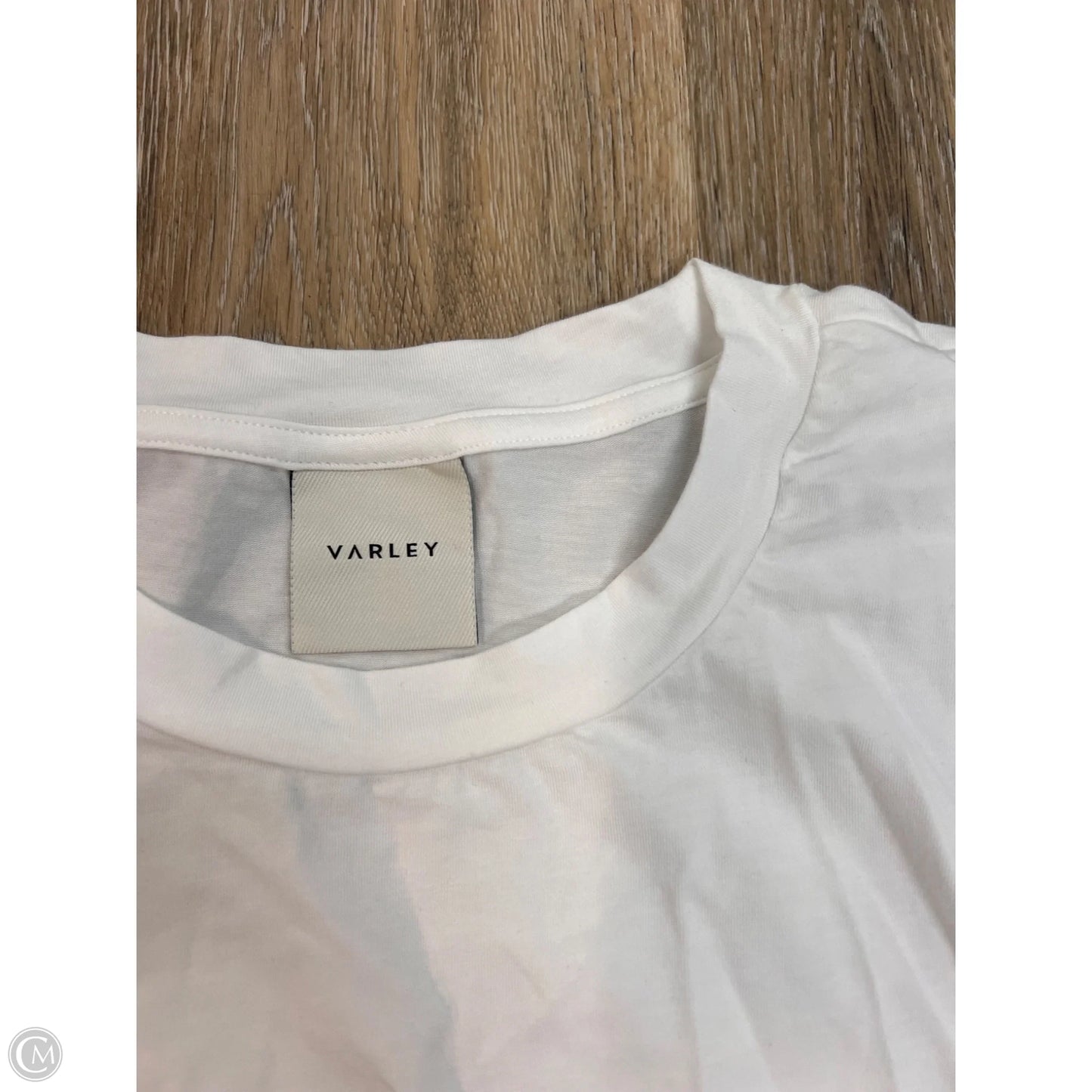 Athletic Top Short Sleeve By Varley In White, Size: Xl