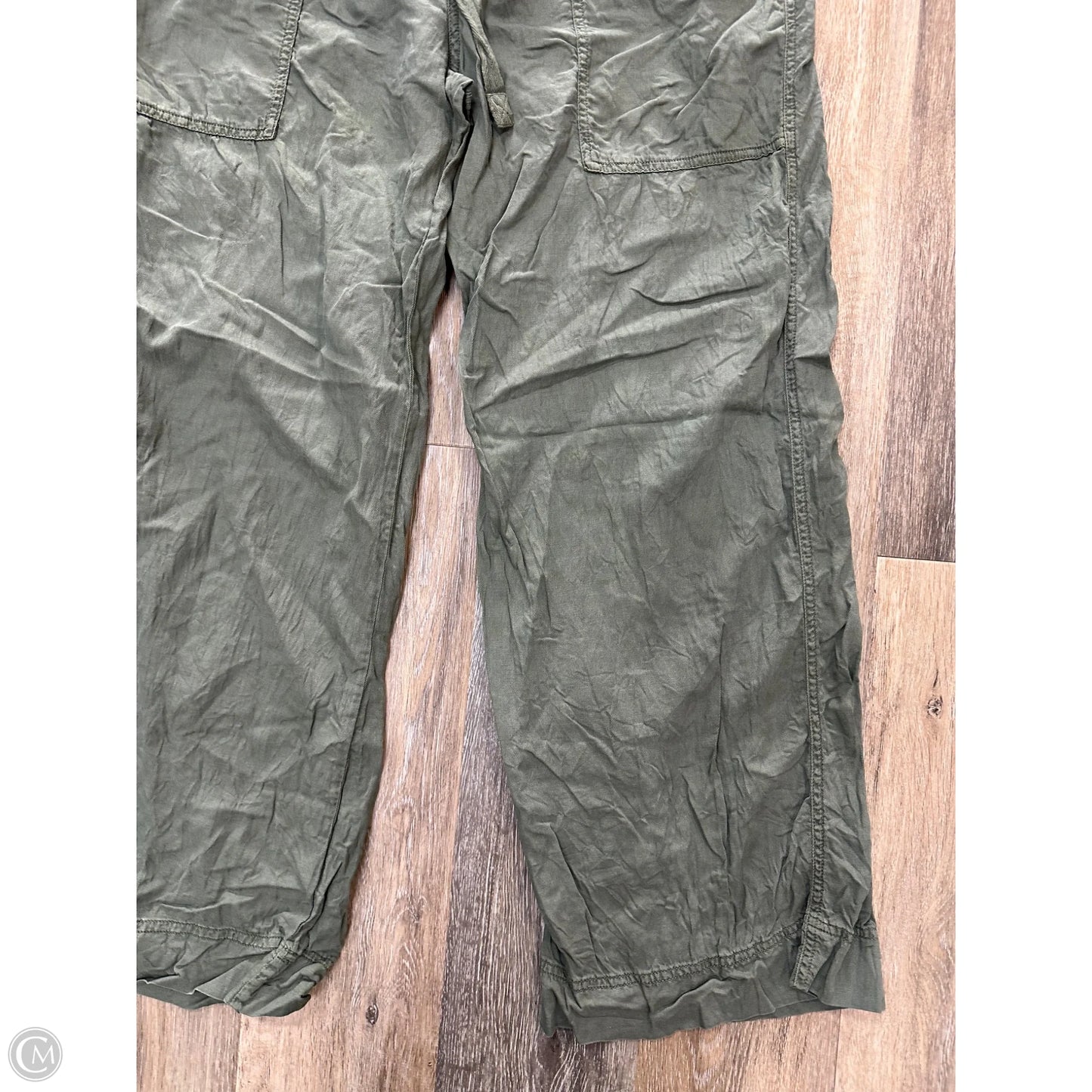 Pants Wide Leg By Faherty In Green, Size: L