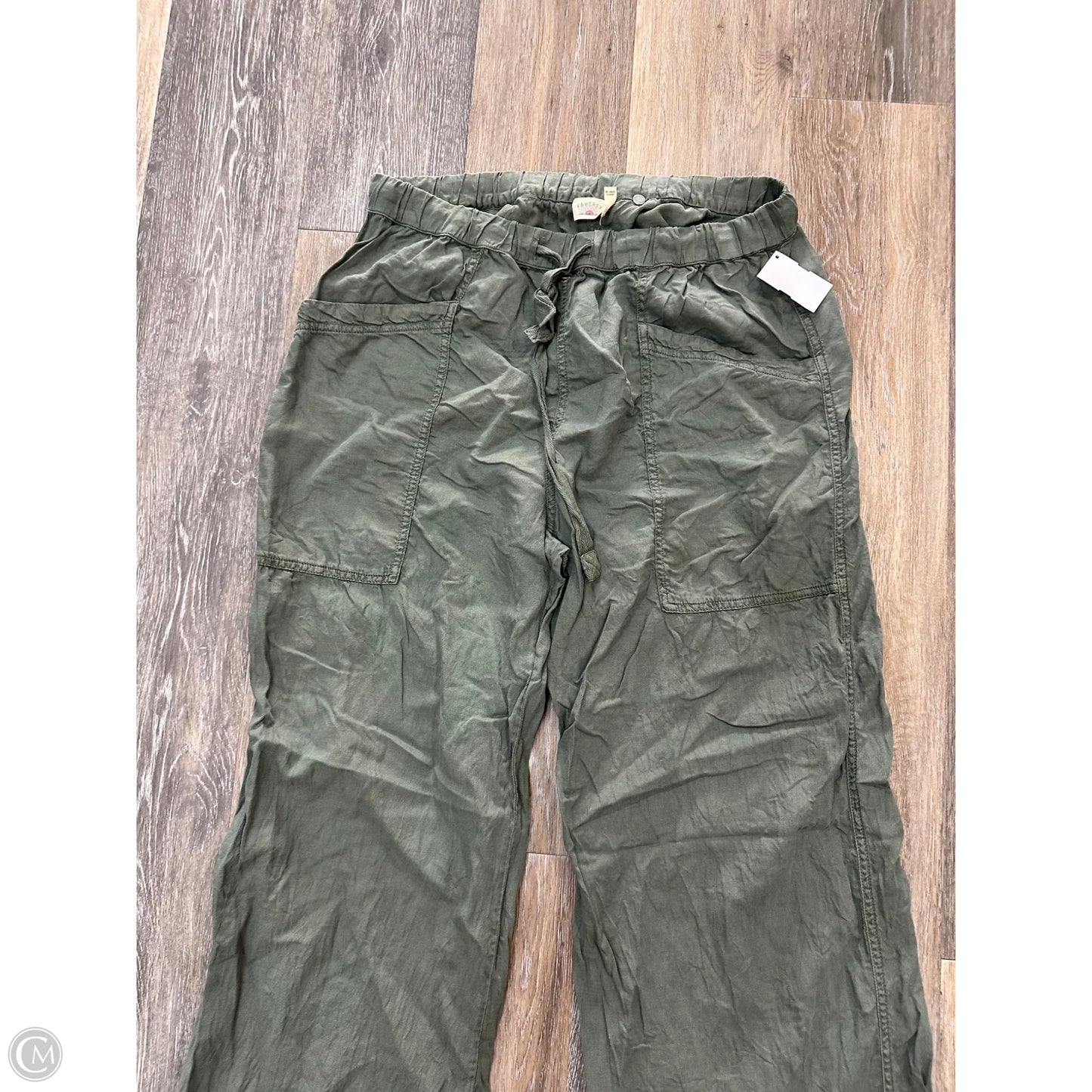 Pants Wide Leg By Faherty In Green, Size: L