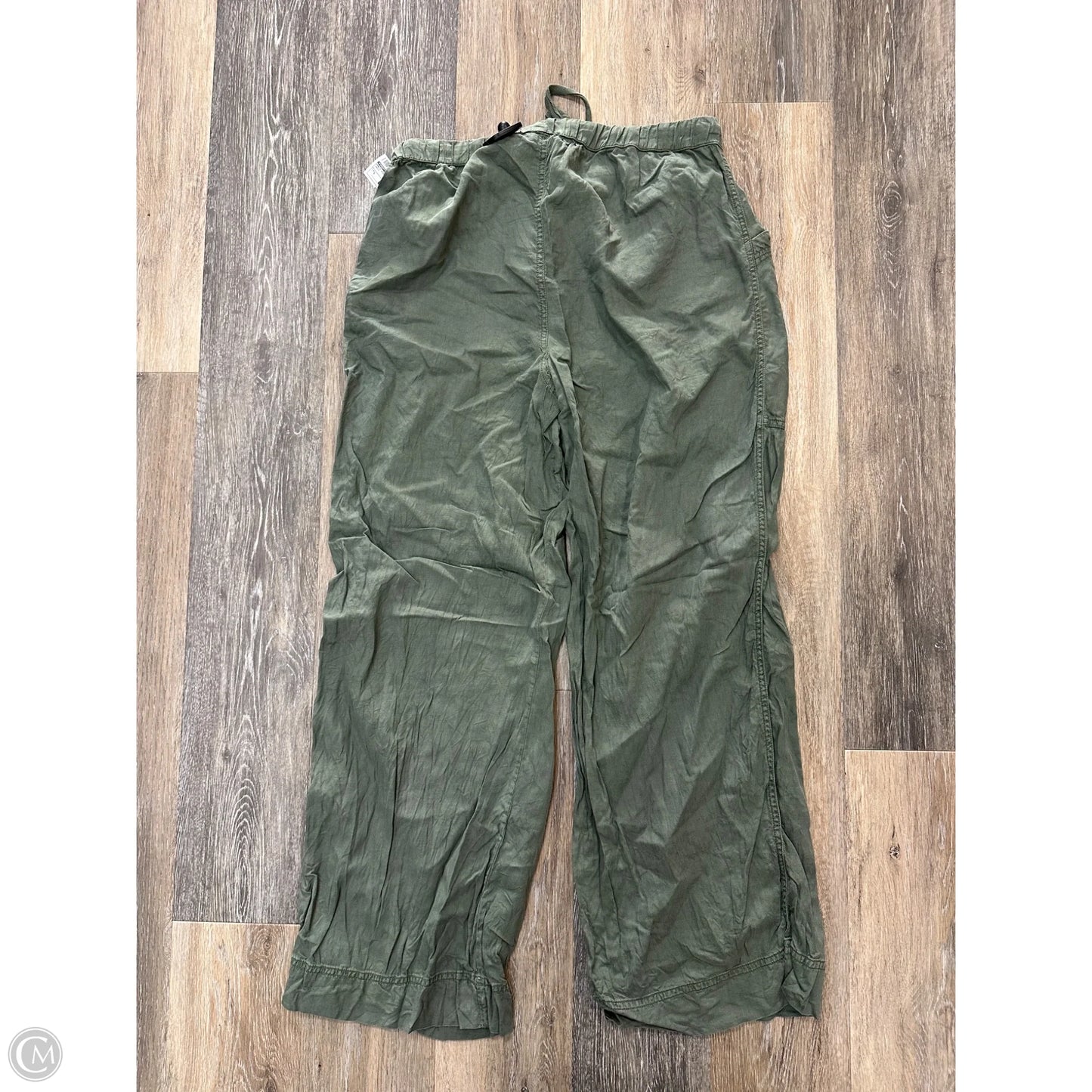 Pants Wide Leg By Faherty In Green, Size: L