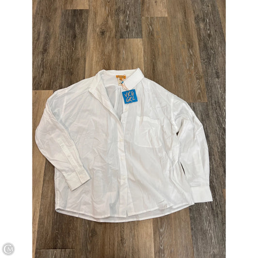 Blouse Long Sleeve By VRG Girl In White, Size: 6