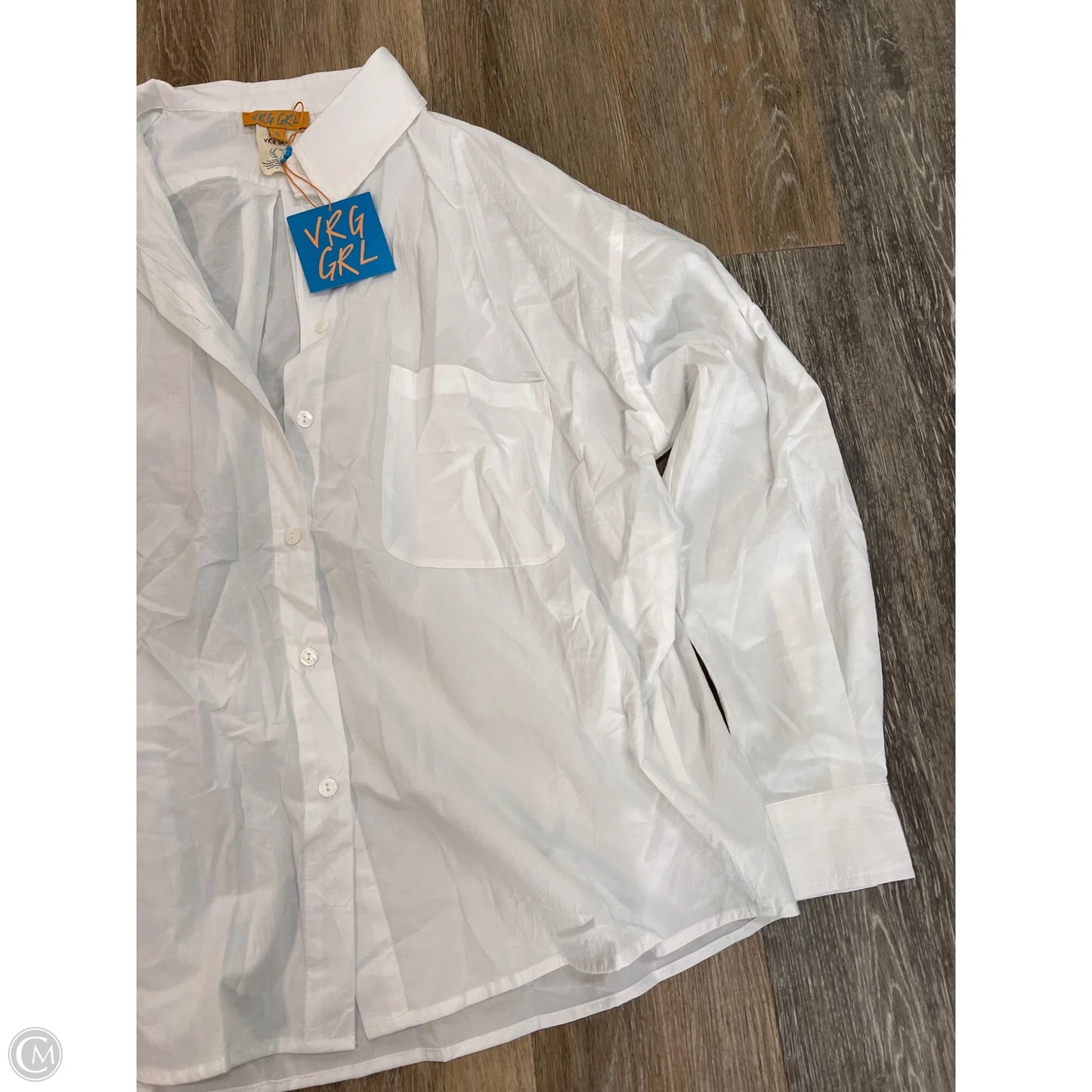 Blouse Long Sleeve By VRG Girl In White, Size: 6