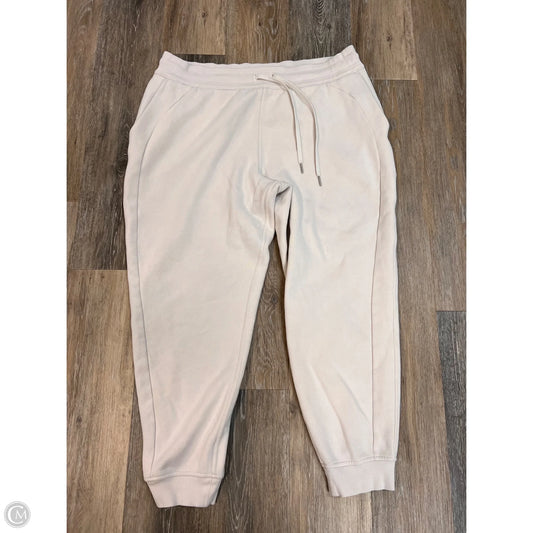 Athletic Pants By Lululemon In Cream, Size: 16