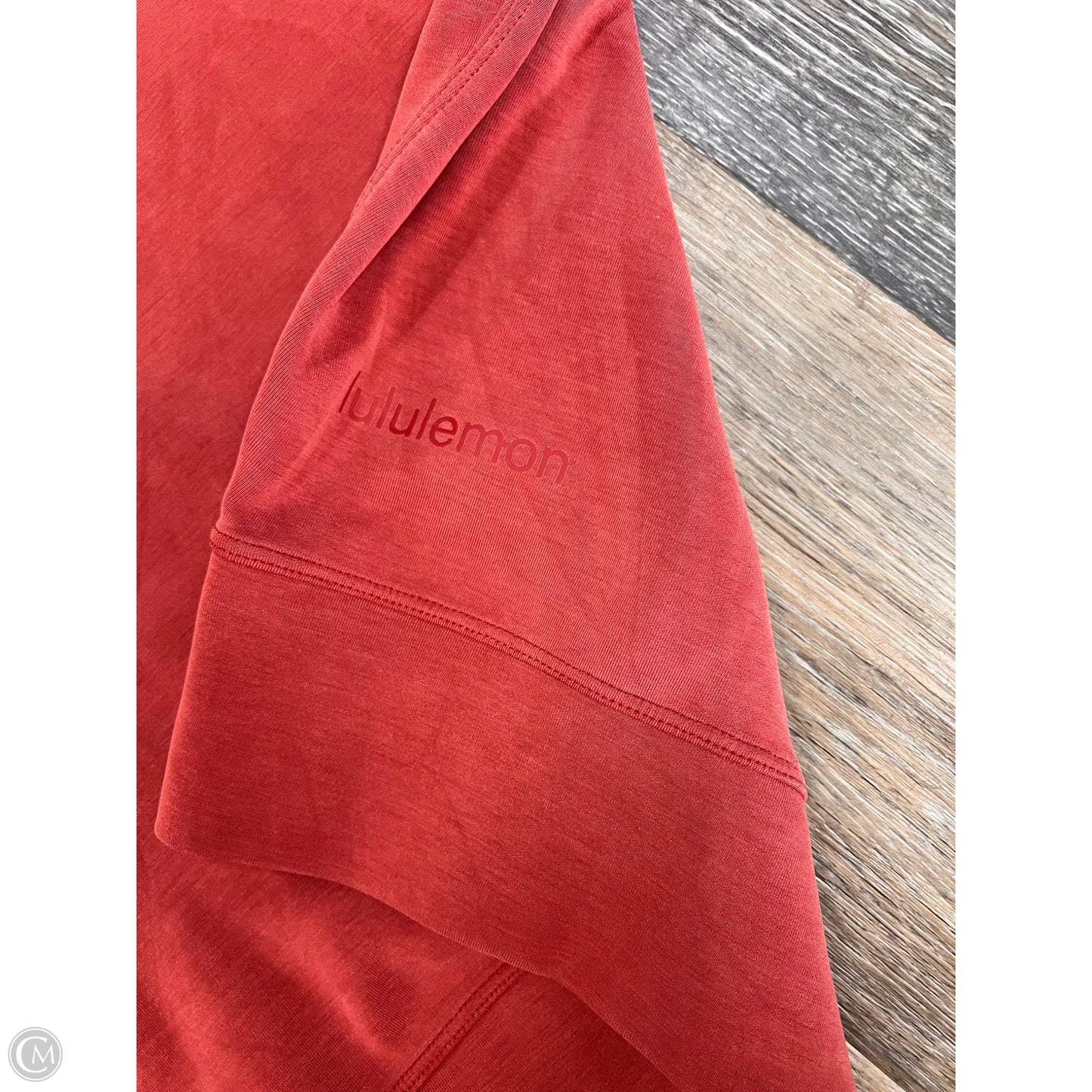 Athletic Sweatshirt Collar By Lululemon In Orange, Size: 14