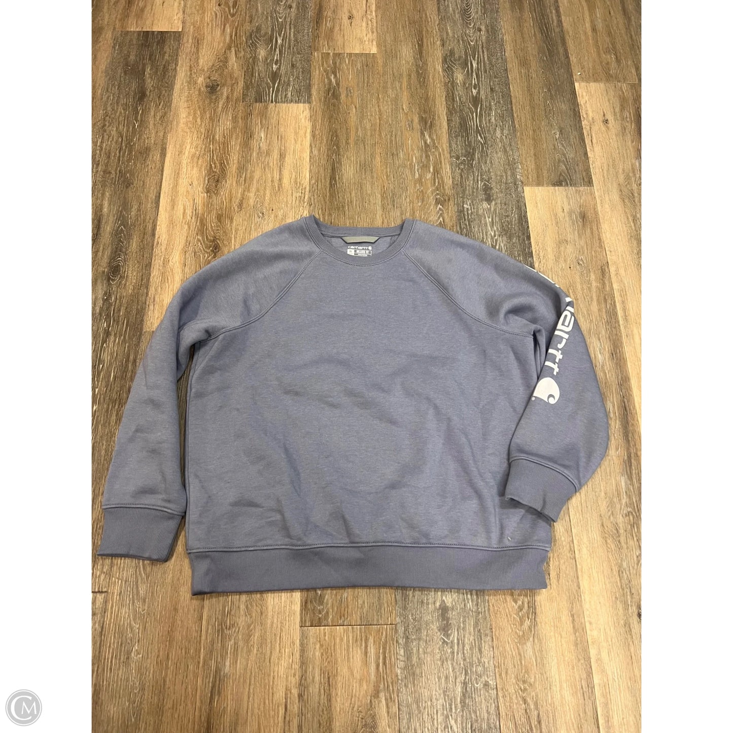 Athletic Sweatshirt Crewneck By Carhartt In Blue, Size: Xl