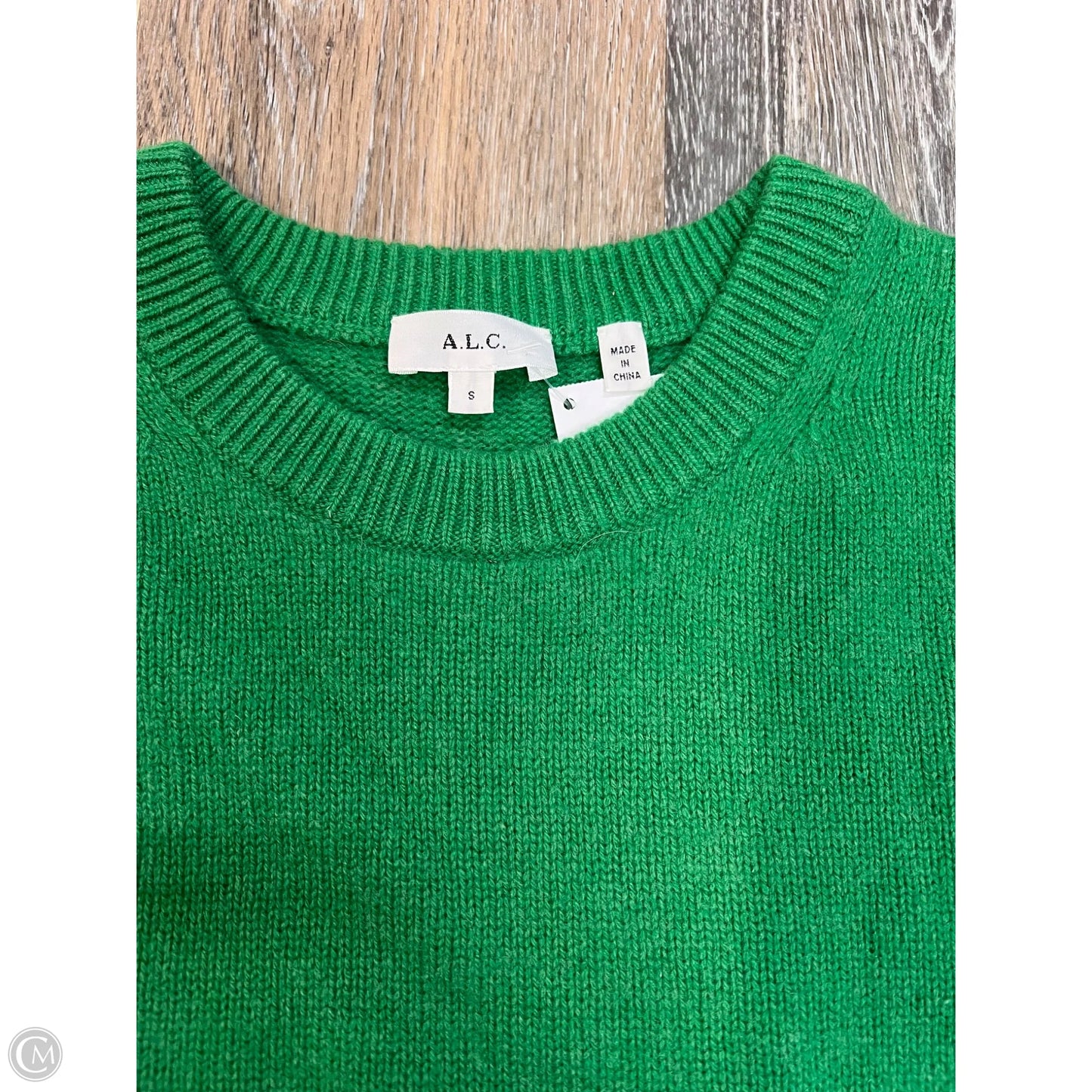 Sweater Designer By Alc In Green, Size: S