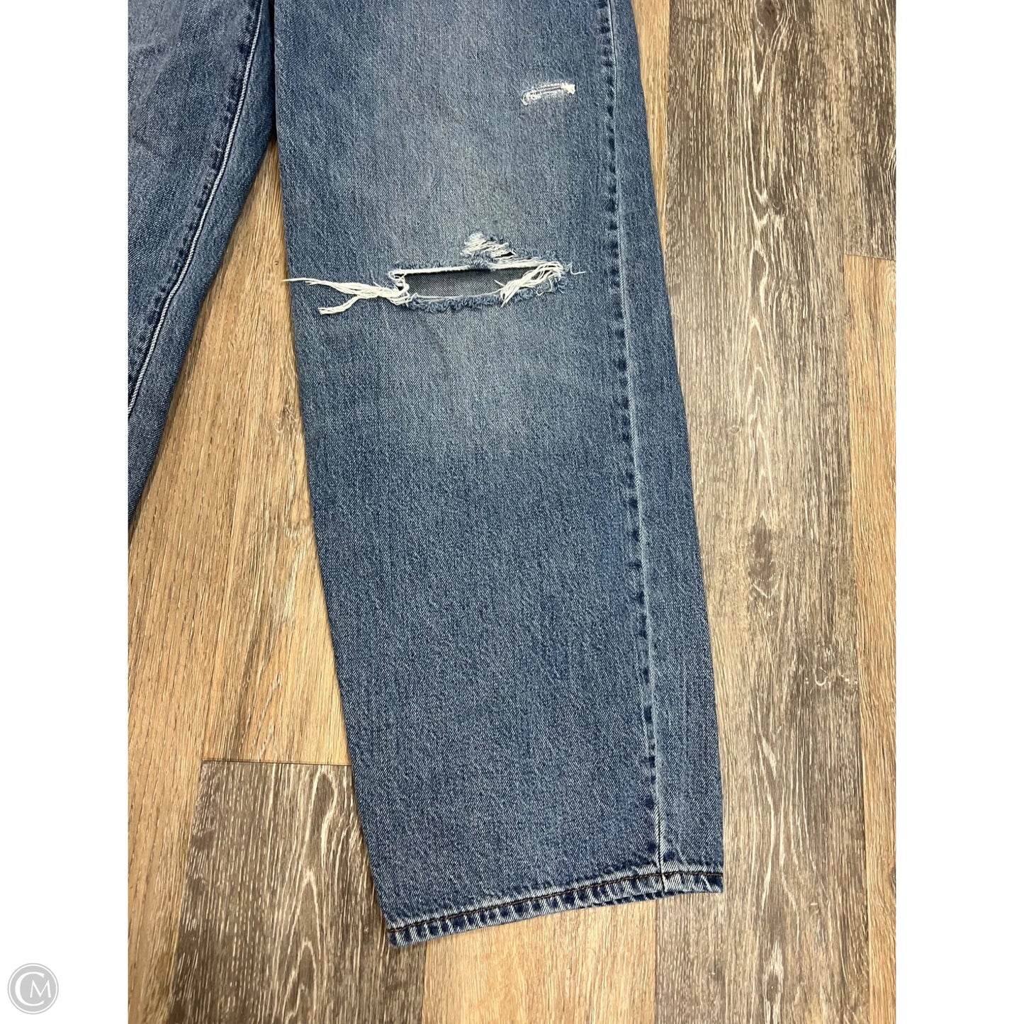 Jeans Straight By Levis In Blue Denim, Size: 10