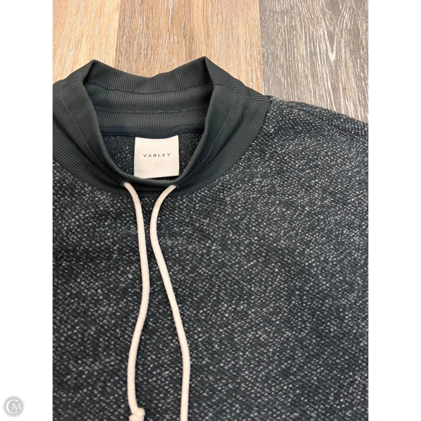 Sweatshirt Collar By Varley In Grey, Size: L