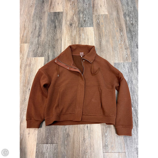 Sweatshirt Collar By Calia In Brown, Size: M