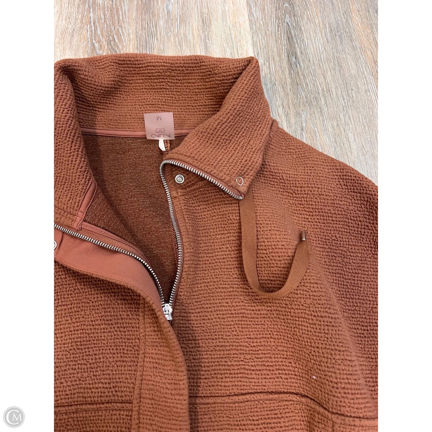 Sweatshirt Collar By Calia In Brown, Size: M