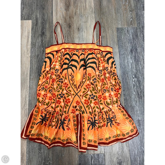 Dress Casual Short By Farm Rio In Orange, Size: S