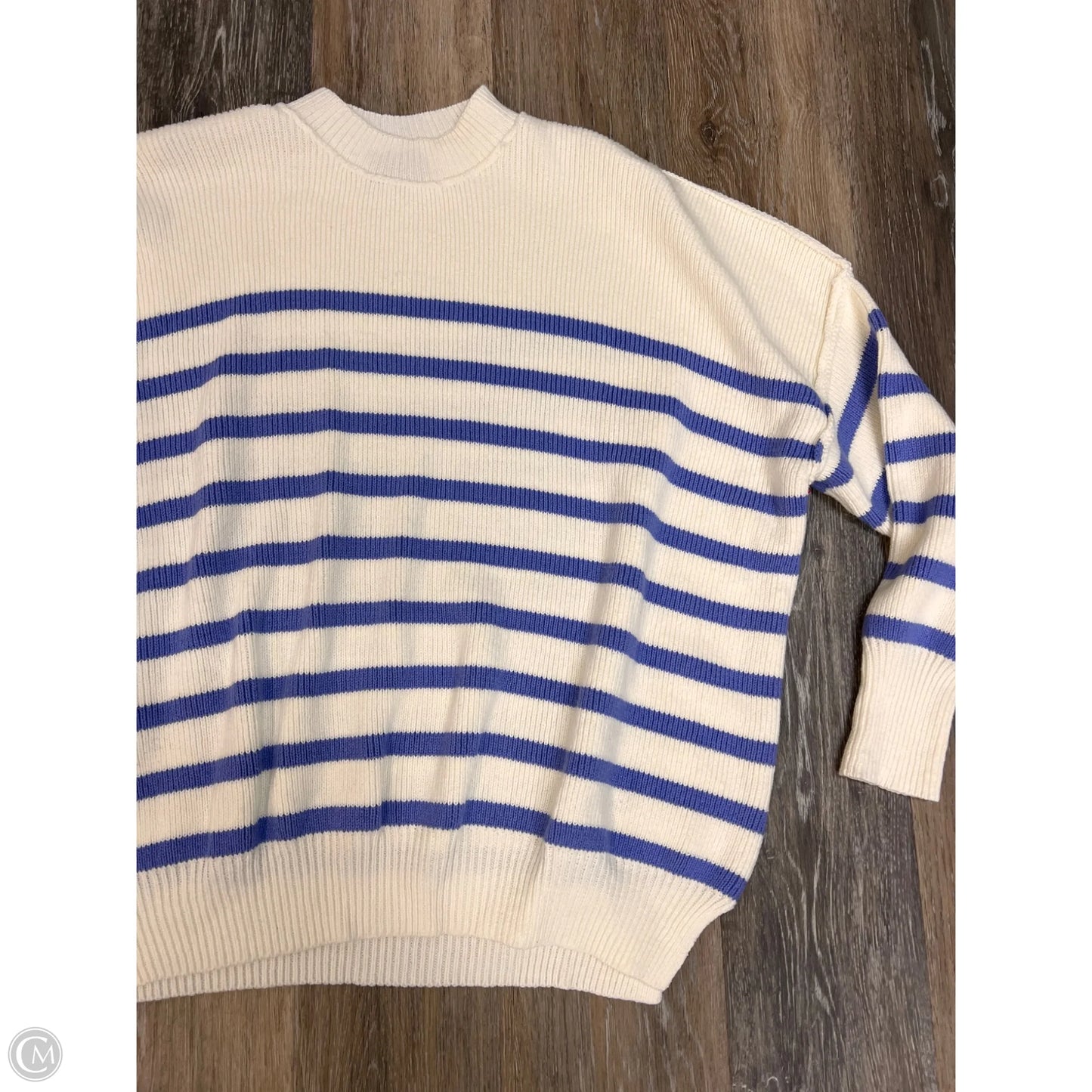 Sweater By Miou Muse In Striped Pattern, Size: M