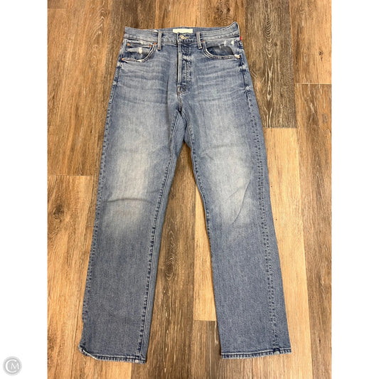 Jeans Straight By Mother In Blue Denim, Size: 6