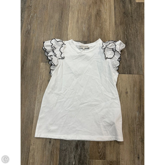 Blouse Short Sleeve By English Factory In White, Size: S