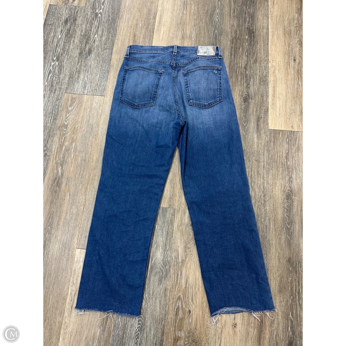 Jeans Straight By Rag And Bone In Blue Denim, Size: 6
