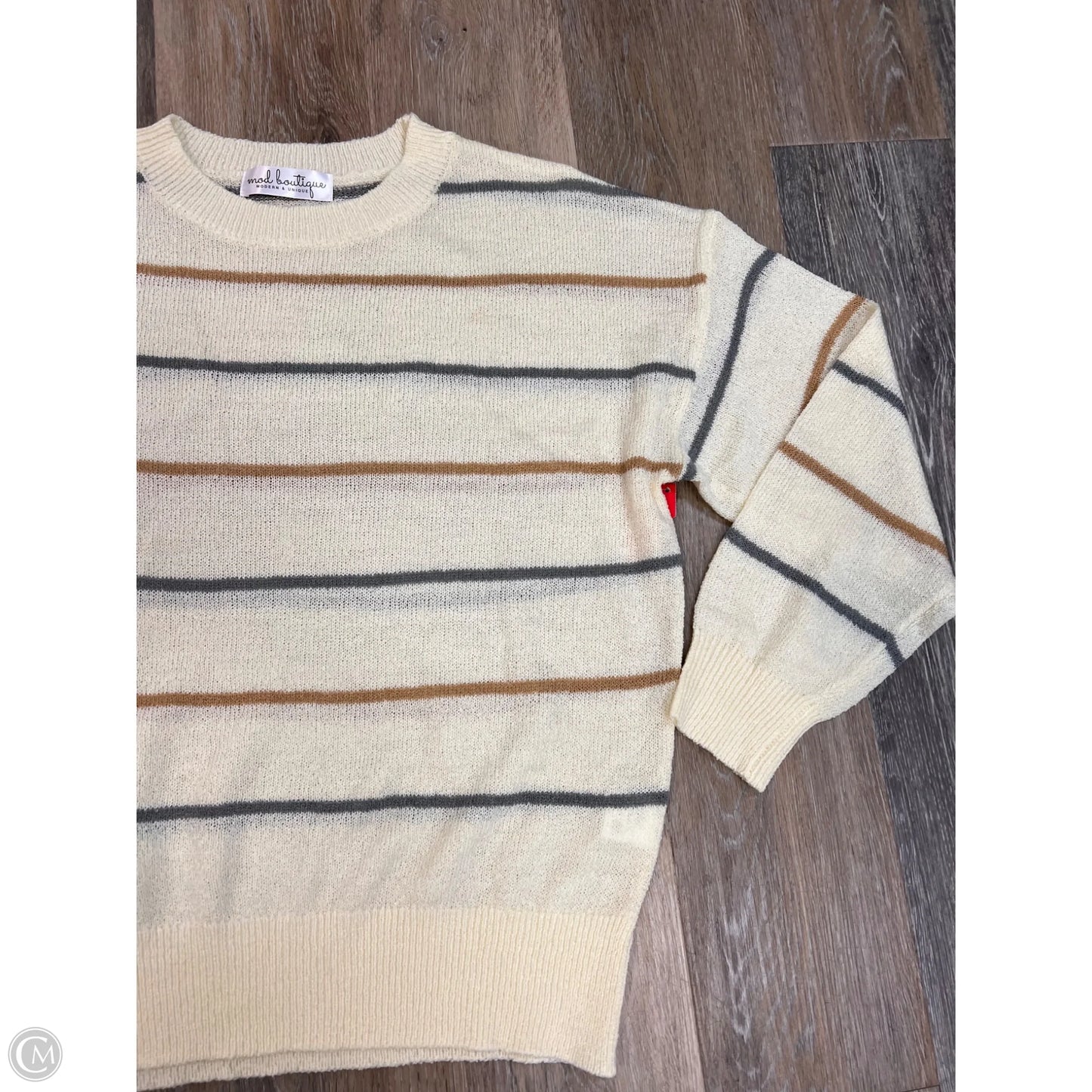 Sweater By Mod Boutique In Cream, Size: L